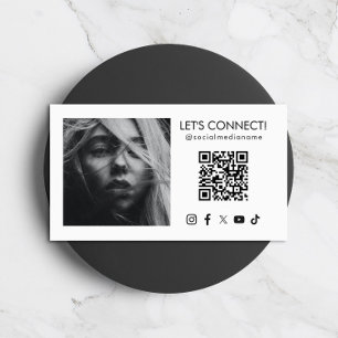 QR-Code für Social Media Hinzufügen von FotoWhite Visitenkarte