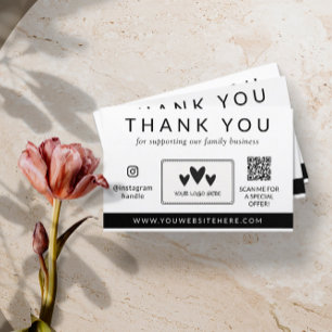 QR-Code für Social Media Loyalty Card Vielen Dank Treuekarte