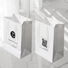 QR-Code für Social Media Mittlere Geschenktüte