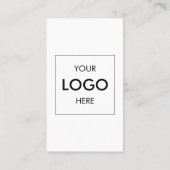 QR-Code für Social Media - Modern Logo Visitenkarte (Rückseite)