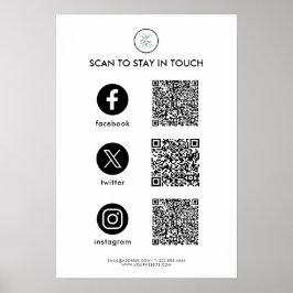 QR-Code für Social Media Poster