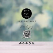 QR-Code für Social Media: Prüfung von Firmenlogos  Acrylschild (Neutral)