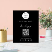 QR-Code für Social Media: Prüfung von Firmenlogos Acrylschild (Hochzeit)