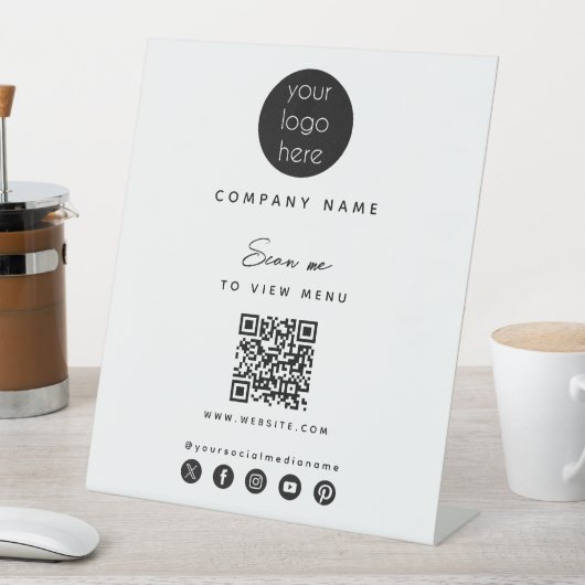 QR-Code für Social Media Sockelschild (In Situ)