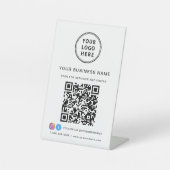 QR-Code für Social Media Sockelschild (Vorderseite)
