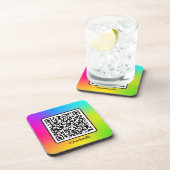 QR-Code für Social Media Square Getränkeuntersetzer (Rechte Seite)
