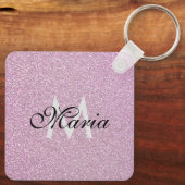 QR-Code für Social-Media-Unternehmen Mit Monogramm Schlüsselanhänger (Rückseite)