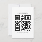 QR-Code für Sonnenblumen Bright Botanical Wedding RSVP Karte (Rückseite)