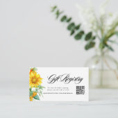 QR-Code für Sonnenblumen und Meeresbuckthorn Begleitkarte (Stehend Vorderseite)