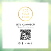 QR-Code für soziale Medien Hinzufügen eines Logos Fensteraufkleber (Blatt 3)