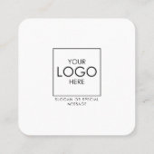 QR-Code für soziale Medien in Verbindung mit unser Quadratische Visitenkarte (Rückseite)