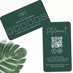 QR-Code für soziale Medien in Verbindung mit unser Treuekarte