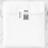 QR-Code für soziale Medien Quadratischer Aufkleber (Tasche)