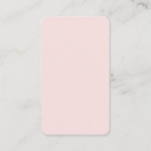 QR-Code für soziale Medien - rosa Design Visitenkarte (Rückseite)