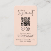 QR-Code für soziale Medien verbinden mit uns moder Visitenkarte (Vorderseite)