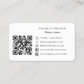 QR-Code für soziale Medien Visitenkarte (Rückseite)