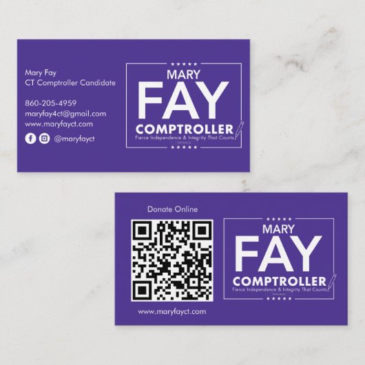 QR-Code für soziale Medien Visitenkarte (Vorne/Hinten)