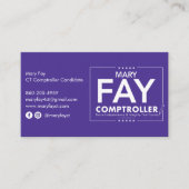 QR-Code für soziale Medien Visitenkarte (Vorderseite)