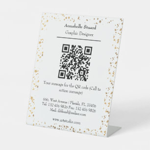 QR-Code für sparkle Prüfungen in Unternehmen Sockelschild