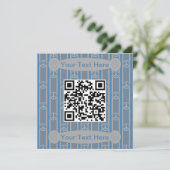 QR-Code für Spaß und Extravagantes Friedenszeichen Einladung (Stehend Vorderseite)