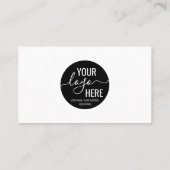 QR-Code für Standardfirmen Minimalistisch Visitenkarte (Rückseite)