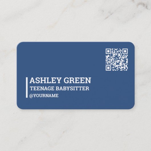 QR-Code für Teenager Visitenkarte (Vorderseite)