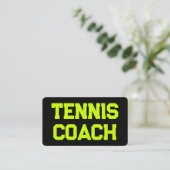 QR-Code für Tennis Coach Visitenkarte (Stehend Vorderseite)