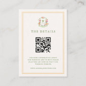 QR-Code für Tropical Palm Tree Hochzeit Begleitkarte (Vorderseite)