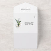 QR-Code für tropische Aquarellblätter All In One Einladung (Außenbereich)