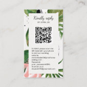 QR-Code für tropische Blume - Online-UAWG Begleitkarte (Vorderseite)