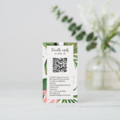 QR-Code für tropische Blume - Online-UAWG Begleitkarte (Stehend Vorderseite)