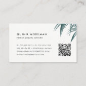 QR-Code für tropische Palmen Visitenkarte (Rückseite)