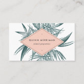 QR-Code für tropische Palmen Visitenkarte (Vorderseite)