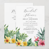 QR-Code für tropisches Brautparty Einladung (Vorne/Hinten)