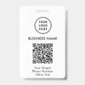 QR-Code für Unternehmen Ausweis (Rückseite)