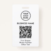 QR-Code für Unternehmen Ausweis (Rückseite)