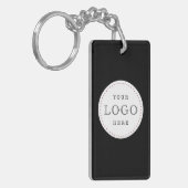 QR-Code für Unternehmen, beidseitig Schlüsselanhänger (Vorderseite links)