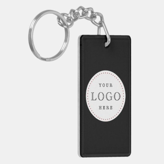 QR-Code für Unternehmen, beidseitig Schlüsselanhänger (Vorderseite links)