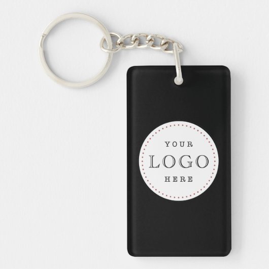 QR-Code für Unternehmen, beidseitig Schlüsselanhänger (Vorderseite)