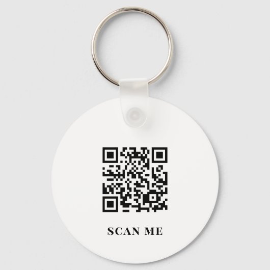 QR-Code für Unternehmen, beidseitig Schlüsselanhänger (Rückseite)