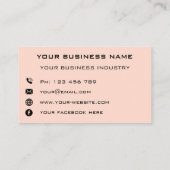 QR-Code für Unternehmen Berufliches Design Telefonnummerkarte (Rückseite)