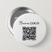 QR-Code für Unternehmen Button (Vorne & Hinten)