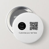 QR-Code für Unternehmen Button (Vorne & Hinten)