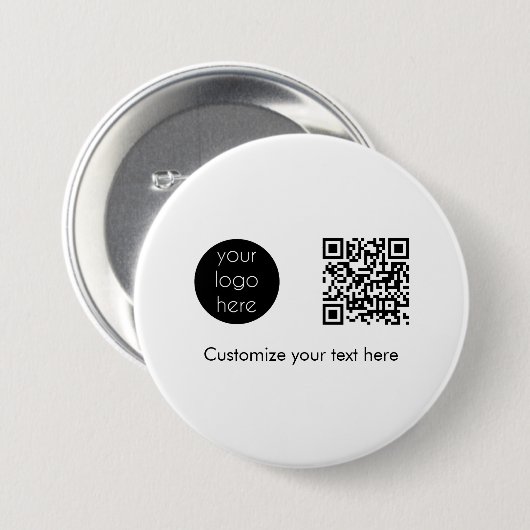 QR-Code für Unternehmen Button (Vorne & Hinten)