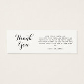 QR-Code für Unternehmen danke Einlegen der Karte (Rückseite)