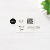 QR-Code für Unternehmen danke Einlegen der Karte (Schreibtisch)