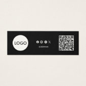 QR-Code für Unternehmen danke Einlegen der Karte (Vorderseite)