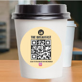 QR-Code für Unternehmen, die modern sind Runder Aufkleber