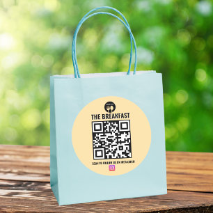 QR-Code für Unternehmen, die modern sind Runder Aufkleber