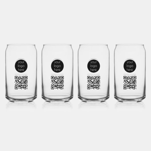 QR-Code für Unternehmen Dosenglas (Vorderseite)